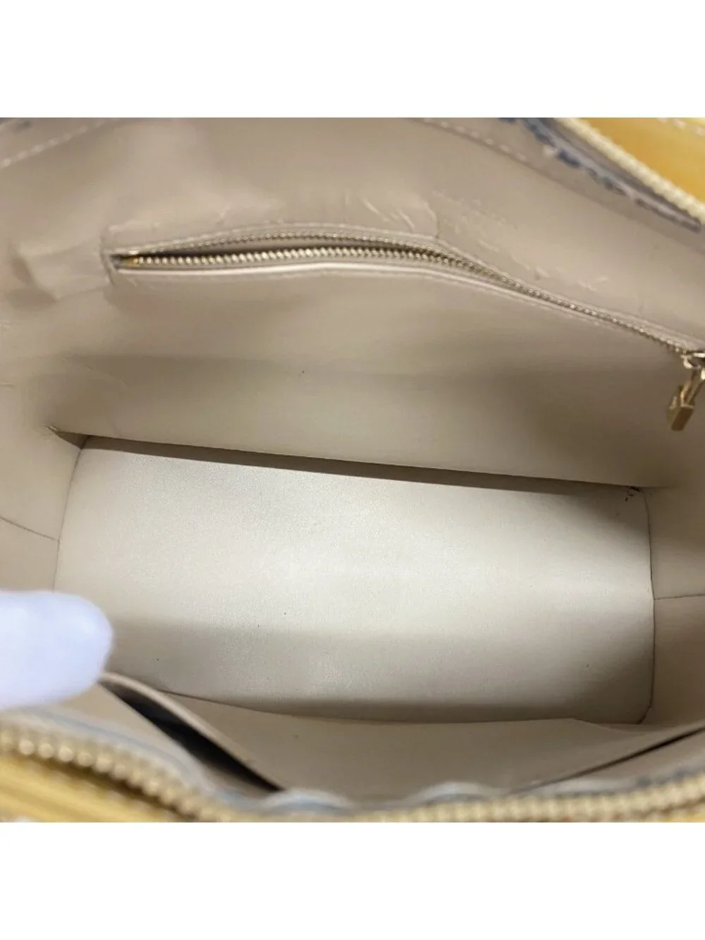 ★SOLD★ Louis Vuitton Tote Vernis Houston Beige - Picture 4 of 10